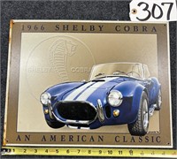 '66 Forde Shelby Cobra Metal Advertising Sign