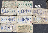 10 Ohio License Plates