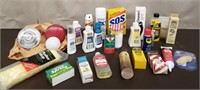 Lot of Leather Cleaning Supplies, Dyes, Caulk &