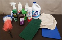 Lot of Household Cleaners, Bona Mop Head & Pads,