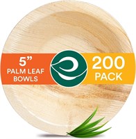 5 Inch 8 Oz Palm Leaf Bowls 200Pack