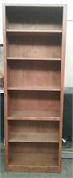 Tall Wood Bookcase, Approx. 30"×12"×84"