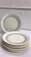 Eight Mid Century Ceramic Plates X7C