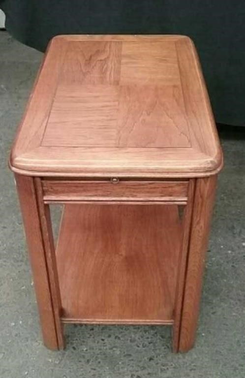 End Table With Slide Out Tray, Approx. 1