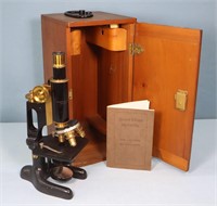 Antique Bausch & Lomb Brass Microscope