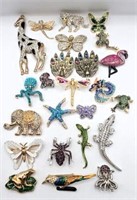 Selection of Amazing Animal Brooches