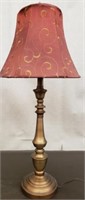 Cute Brass Based Table Lamp. Works.