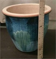 8" Glazed Flower Pot Planter
