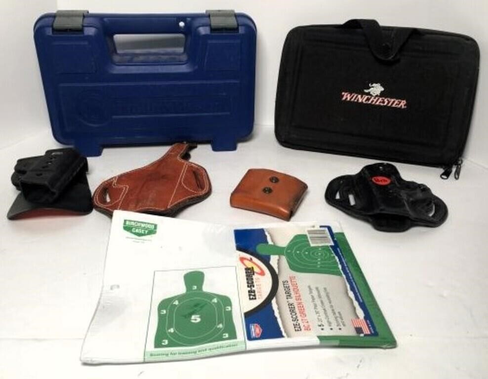 Pistol Cases, Gun Holsters and Targets