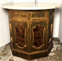 Marble Top Side Table with Gilt Base