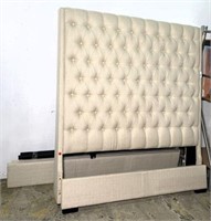 Tufted Padded Queen Size Bed Frame