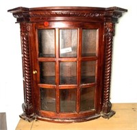 Small Display Cabinet with Wooden Shelves