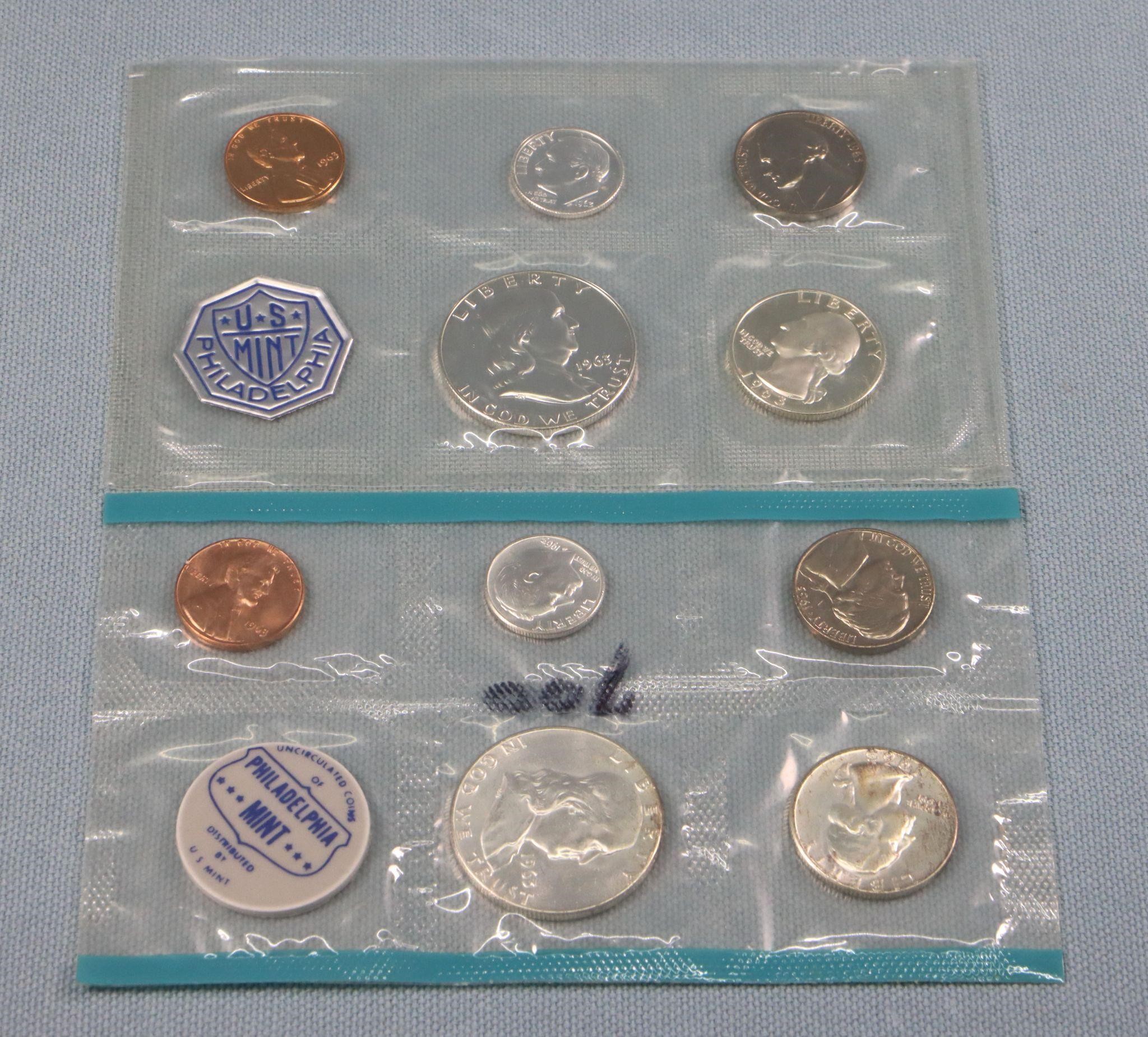 (2) 1963-P US Mint Sets