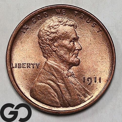 1911 Lincoln Wheat Cent, Gem BU+ RB Bid: 300