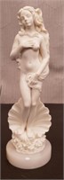 7" Statuette of Birth of Venus on Marble Base.