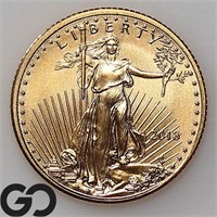 2018 1/10oz American Gold Eagle, .999 Gold Bullion