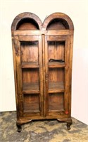 Primitive Double Arch Top Display Cabinet