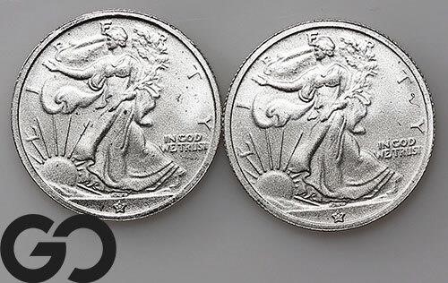 2-coin Lot, 1/10oz Silver Rounds, 2/10 ounce total