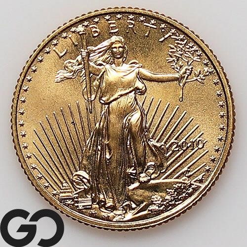 2010 1/10oz American Gold Eagle, .999 Gold Bullion