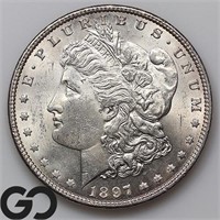 1897 Morgan Silver Dollar, BU++ Bid: 140