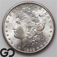 1899-O Morgan Silver Dollar, Gem BU Bid: 155