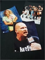 (3) WWF WRESTLING PHOTO PICTURES