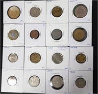 (16) WORLD FOREIGN COINS LOT