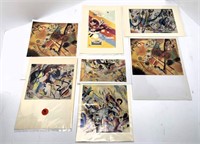 Kandinsky Prints Pulled from A Book