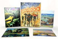 Original Oil Paintings on Canvas & Board
