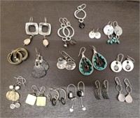 15 Pairs Silpada Marked 925 Earrings (Plus a