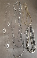 Lot of 4 Silpada Marked 925 Necklaces.