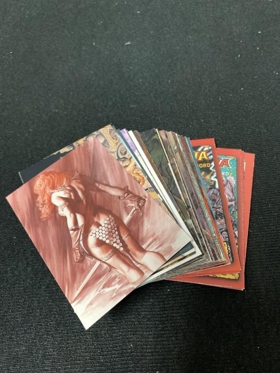RED SONJA COMPLETE CARDS SET (72)