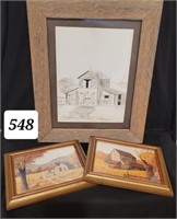 Barn Picture Lot of 3
