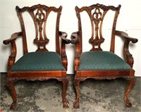 Chippendale Captain Chairs from William Word