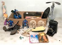 Vintage Camera, Children's Toys, Metal Box