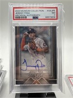 PSA GRADED 7 JEREMY PENA SIGNED CARD 2023 MUSEUM