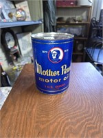 Vtg. Mother Penn Motor Oil Metal Can