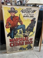 27 x 42 “ Framed Movie Poster of 1952 Western