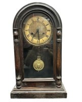 Antique Clock w’ Key & Pendulum cut