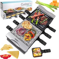 8-Person Dual Cheese Raclette Grill
