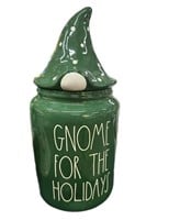 RAE DUNN GNOME FOR THE HOLIDAYS COOKIE JAR