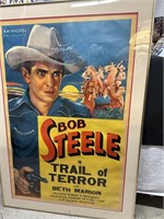 Vintage 1935 Film 32 x 46 “  Bob Steele in Trail