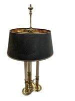 Vintage Brass Stiffel Bouillotte 3 Bulb Lamp