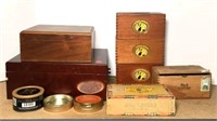 Wooden Cigar Boxes & Humidors