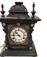 Antique Clock w’ Key  & Pendulum (Face Needs Put