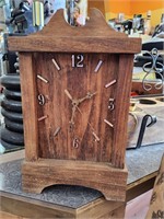 wooden mantle clock