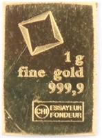 Gold 1g Bar