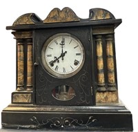 Antique Mantle Clock w’ Pendulum