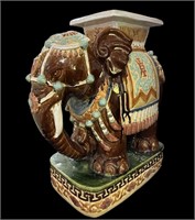 22.5 x 22.5 “ Ceramic Elephant Stand