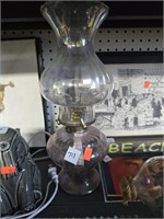 Glass Oil Lamp w/Globe
